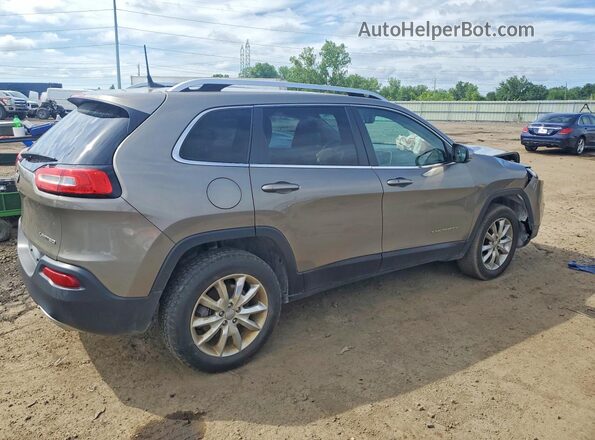 1C4PJMDS9GW256059 2016 JEEP CHEROKEE Gold Trasero derecho