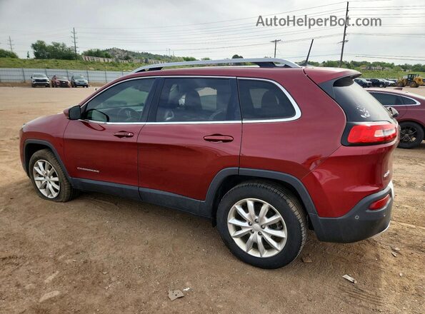 1C4PJMDS9HW647469 2017 JEEP CHEROKEE Red Trasero izquierdo