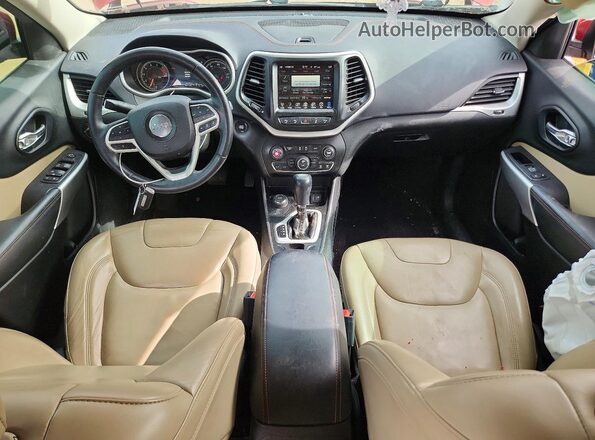 1C4PJMDS9HW647469 2017 JEEP CHEROKEE Red Vista del salpicadero