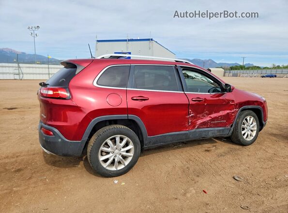 1C4PJMDS9HW647469 2017 JEEP CHEROKEE Red Trasero derecho