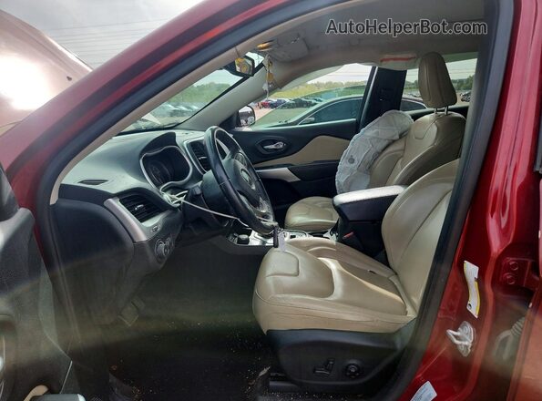 1C4PJMDS9HW647469 2017 JEEP CHEROKEE Red Vista interior delantera
