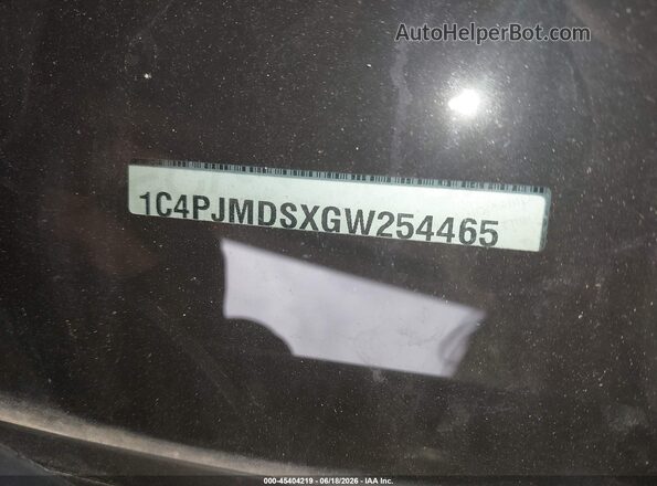1C4PJMDSXGW254465 2016 JEEP CHEROKEE Silver Vista del compartimento del motor