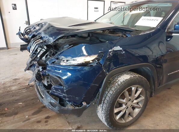 1C4PJMDX0JD517738 2018 JEEP CHEROKEE Blue Вид спереду