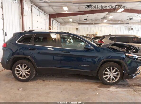 1C4PJMDX0JD517738 2018 JEEP CHEROKEE Blue Вид задньої частини салону
