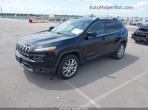 1C4PJMDX0JD599342 2018 JEEP CHEROKEE Black Առջևի ձախ երեք քառորդ տեսարան