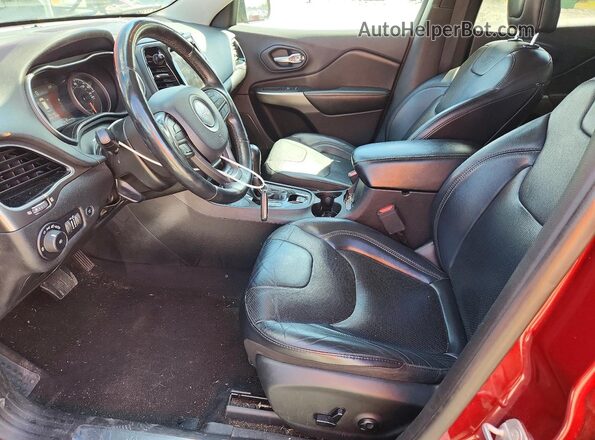 1C4PJMDX1KD440119 2019 JEEP CHEROKEE Burgundy Вид салону спереду