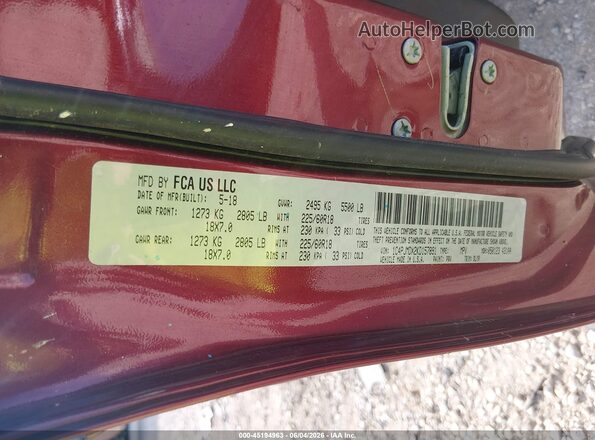 1C4PJMDX2KD157891 2019 JEEP CHEROKEE Red Շարժիչի բաժամունքի տեսք