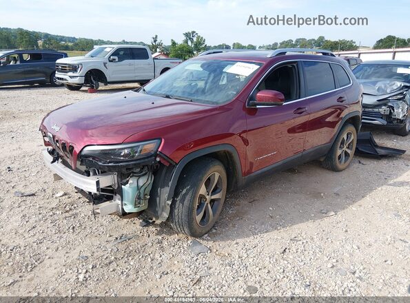1C4PJMDX2KD157891 2019 JEEP CHEROKEE Red Առջևի ձախ երեք քառորդ տեսարան
