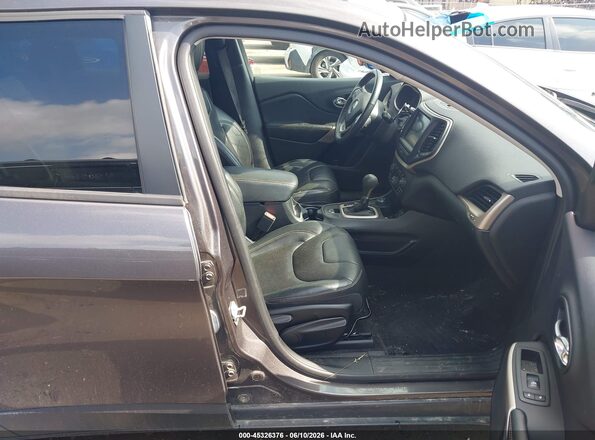 1C4PJMDX4JD541797 2018 JEEP CHEROKEE Gray Widok wnętrza z przodu