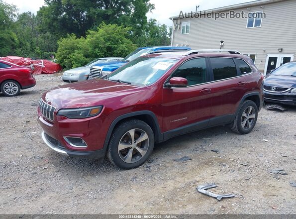 1C4PJMDX4KD252436 2019 JEEP CHEROKEE Красный Передняя левая четверть