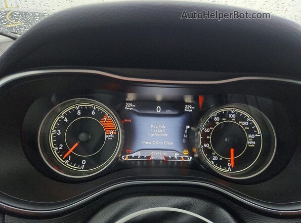 1C4PJMDX5KD329914 2019 JEEP CHEROKEE Черный Вид щитка приборов
