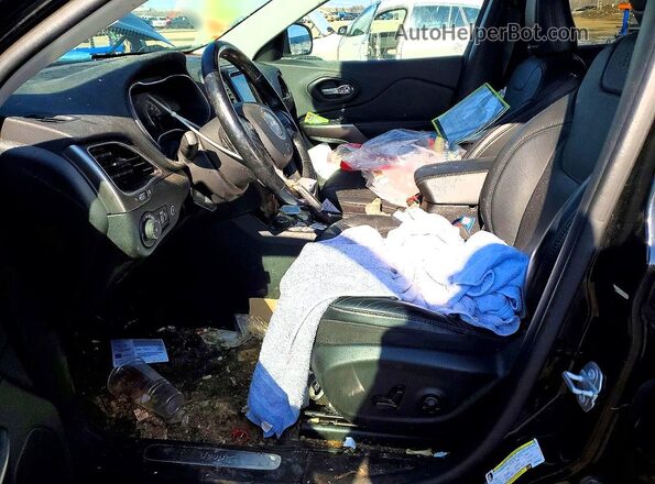 1C4PJMDX6LD624697 2020 JEEP CHEROKEE Black Front interior view