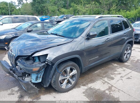 1C4PJMDX8KD135586 2019 JEEP CHEROKEE Gray Առջևի ձախ երեք քառորդ տեսարան
