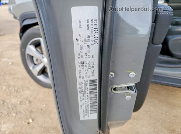 1C4PJMDX8KD375771 2019 JEEP CHEROKEE Gray 
