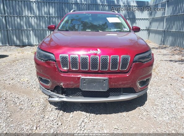 1C4PJMDX8LD513598 2020 JEEP CHEROKEE Burgundy Vista del cuadro de instrumentos