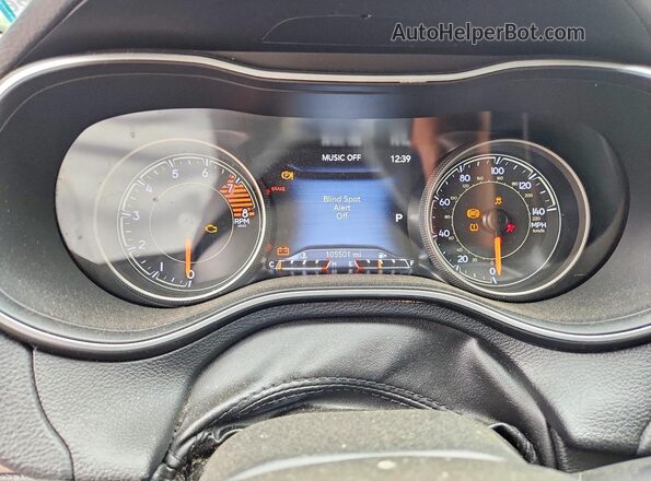 1C4PJMDX9KD491920 2019 JEEP CHEROKEE Black Вид щитка приладів