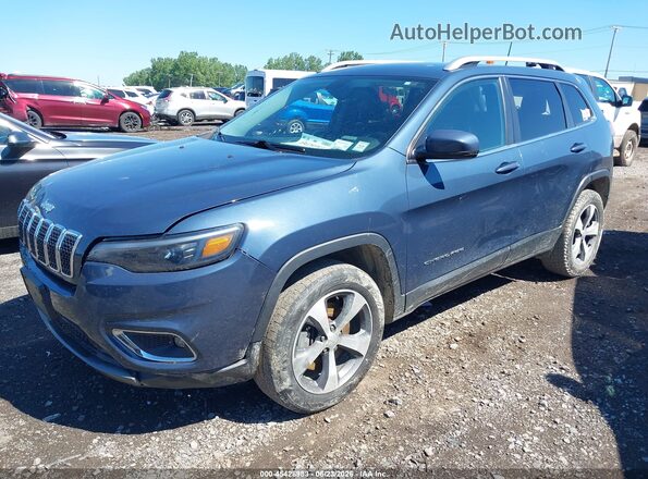 1C4PJMDX9LD607957 2020 JEEP CHEROKEE Blue წინა მარცხენა ხედი სამი მეოთხედიდან
