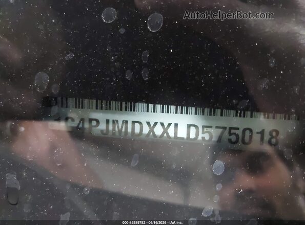 1C4PJMDXXLD575018 2020 JEEP CHEROKEE Black Շարժիչի բաժամունքի տեսք