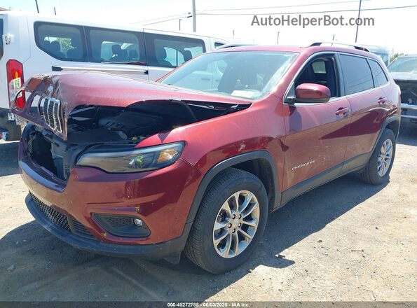 1C4PJMLB0LD623289 2020 JEEP CHEROKEE Red Առջևի ձախ երեք քառորդ տեսարան