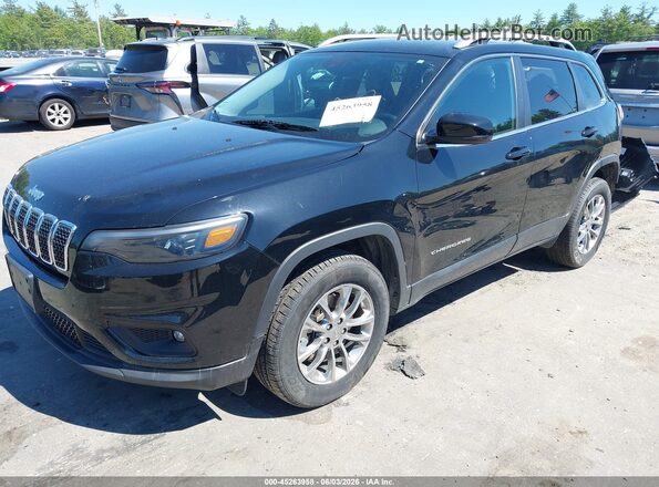 1C4PJMLB2MD158645 2021 JEEP CHEROKEE Black Vista tres cuartos delantera izquierda