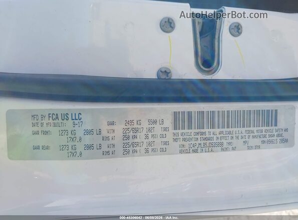 1C4PJMLB5JD535898 2018 JEEP CHEROKEE White Engine compartment view