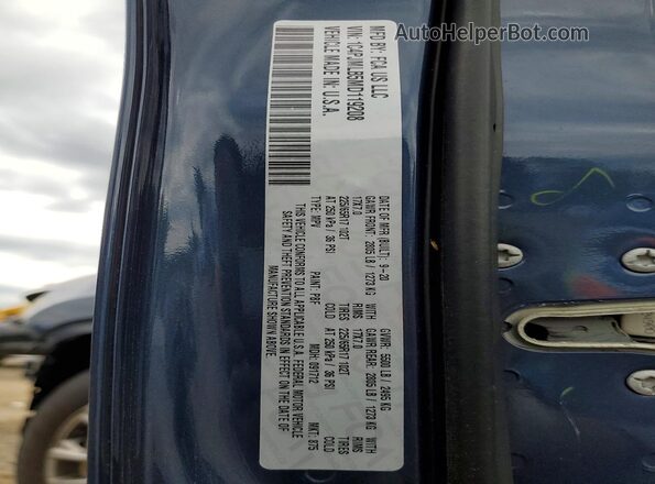 1C4PJMLB5MD119208 2021 JEEP CHEROKEE Blue Widok wnętrza 360 stopni