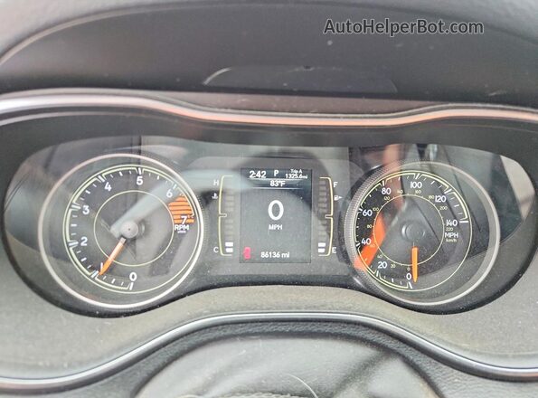 1C4PJMLB5MD238182 2021 JEEP CHEROKEE Red Instrument cluster view