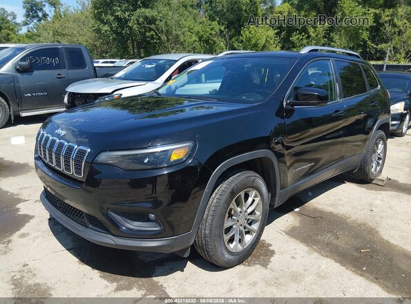 1C4PJMLB6MD172600 2021 JEEP CHEROKEE Black წინა მარცხენა ხედი სამი მეოთხედიდან