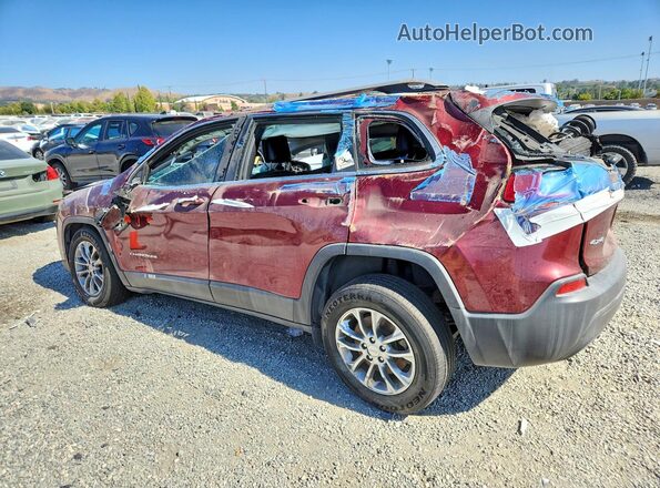 1C4PJMLB7KD198653 2019 JEEP CHEROKEE Red Trasero izquierdo