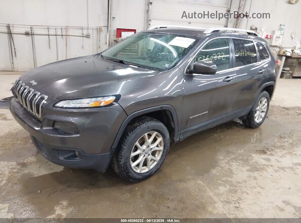 1C4PJMLBXJD508244 2018 JEEP CHEROKEE Gray Vista tres cuartos delantera izquierda