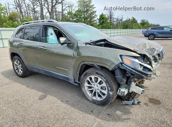 1C4PJMLN8KD213722 2019 JEEP CHEROKEE Green Przód prawy