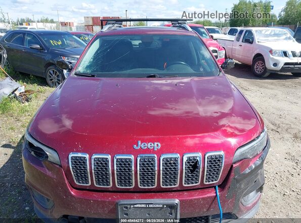 1C4PJMLN8KD229595 2019 JEEP CHEROKEE Red წინა ხედი
