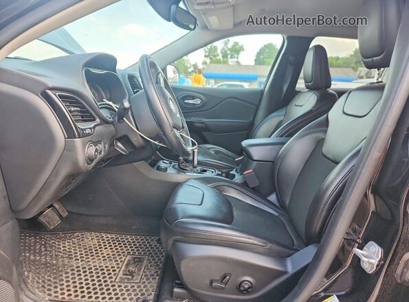 1C4PJMLNXKD294206 2019 JEEP CHEROKEE Black წინა სალონის ხედი