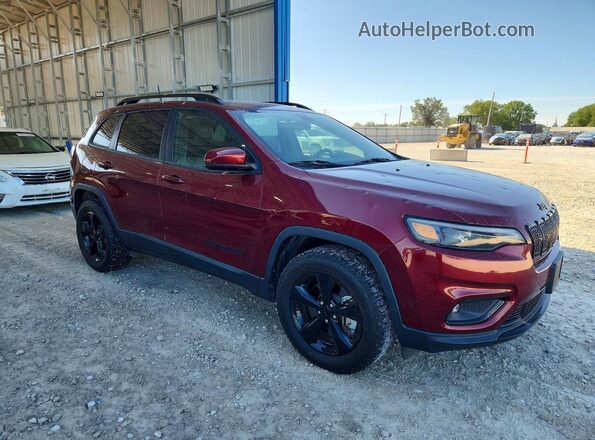 1C4PJMLX0KD299142 2019 JEEP CHEROKEE Maroon Przód prawy