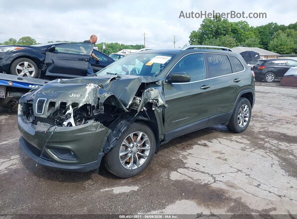 1C4PJMLX0KD323603 2019 JEEP CHEROKEE Green Vista tres cuartos delantera izquierda