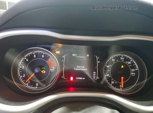 1C4PJMLX2JD539421 2018 JEEP CHEROKEE Белый Вид щитка приборов