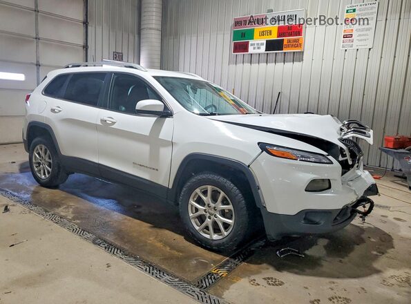 1C4PJMLX2JD539421 2018 JEEP CHEROKEE Белый Передняя правая четверть