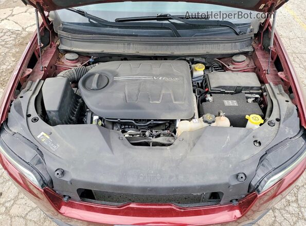 1C4PJMLX2KD113584 2019 JEEP CHEROKEE Burgundy ძრავის განყოფილების ხედი