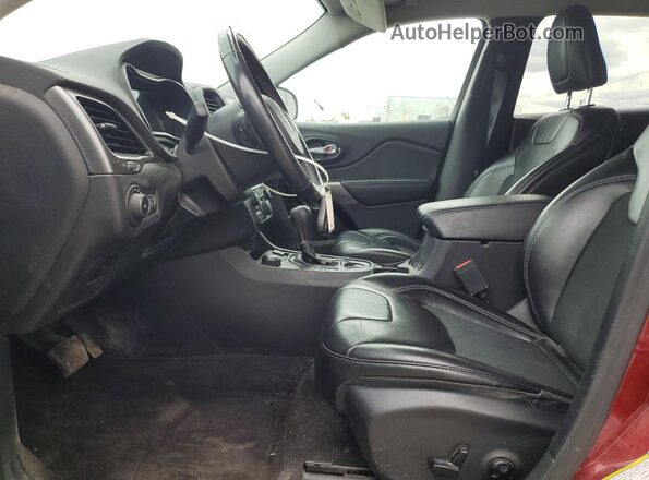 1C4PJMLX2KD113584 2019 JEEP CHEROKEE Burgundy წინა სალონის ხედი