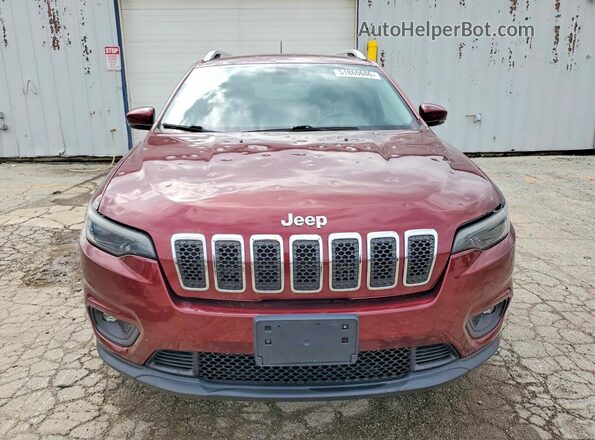 1C4PJMLX2KD113584 2019 JEEP CHEROKEE Burgundy წინა ხედი