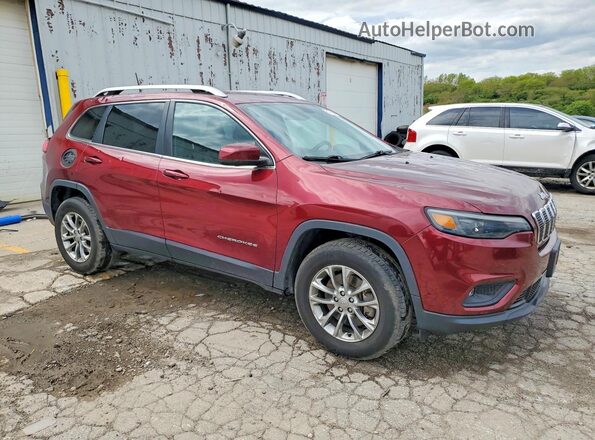 1C4PJMLX2KD113584 2019 JEEP CHEROKEE Burgundy წინა მარჯვენა