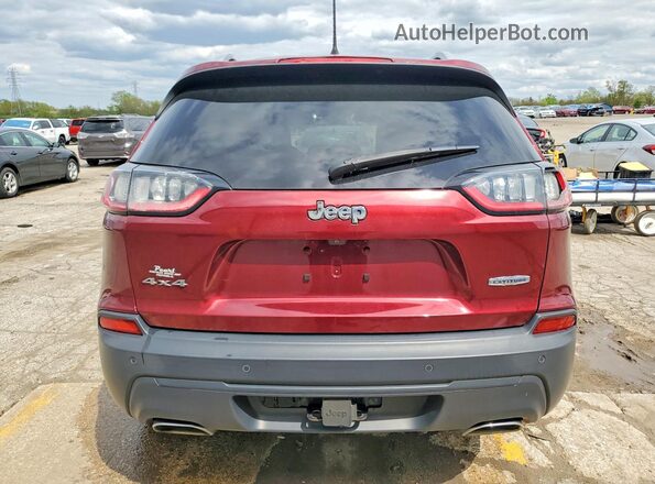 1C4PJMLX2KD113584 2019 JEEP CHEROKEE Burgundy უკანა ხედი