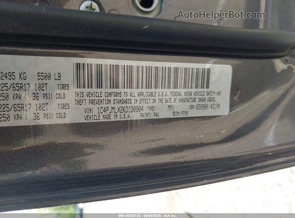 1C4PJMLX2KD130904 2019 JEEP CHEROKEE Gray Շարժիչի բաժամունքի տեսք