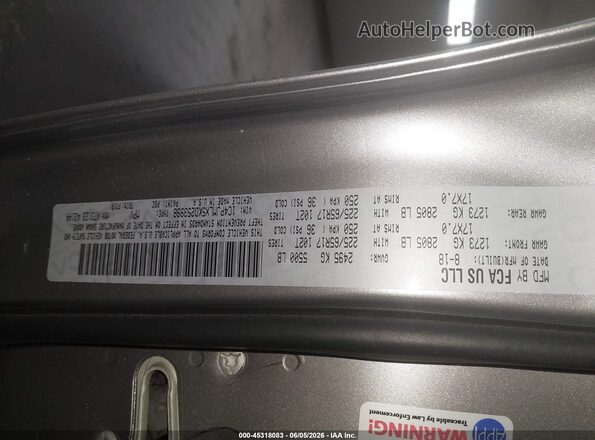 1C4PJMLX5KD253998 2019 JEEP CHEROKEE Gray Engine compartment view
