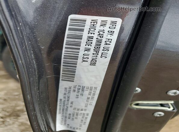 1C4PJMMB0PD114288 2023 JEEP CHEROKEE Charcoal VIN կոդի պիտակի տեսք
