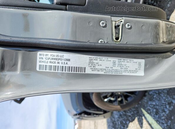 1C4PJMMB3PD112888 2023 JEEP CHEROKEE Gray 