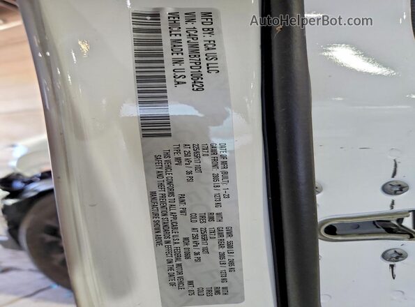 1C4PJMMB7PD106429 2023 JEEP CHEROKEE White VIN կոդի պիտակի տեսք