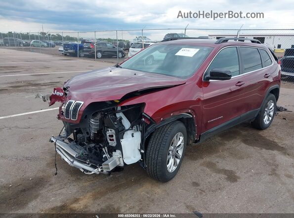 1C4PJMMNXND521767 2022 JEEP CHEROKEE Red Առջևի ձախ երեք քառորդ տեսարան