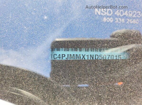 1C4PJMMX1ND507015 2022 JEEP CHEROKEE Black VIN კოდის სტიკერის ხედი