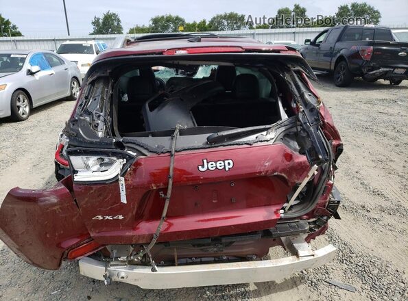 1C4PJMMX3MD222105 2021 JEEP CHEROKEE Burgundy უკანა ხედი